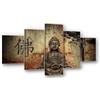 Visario 5502 - Quadro su Tela Buddha, 160 cm, 5 Pezzi