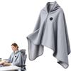 Generic Scialli Riscaldati For Donna Coperta Riscaldata USB Scialle Portatile (E) | 3 Livelli di Calore Regolabile e Riscaldamento Rapido, Cerniera for mantello riscaldata portatile USB, per Ufficio, Casa
