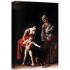 canvashop Quadri Moderni Soggiorno Caravaggio Madonna dei Palafrenieri 70x50 Cm Quadro Camera da Letto Stampe da Parete Su Tela Canvas Arte Famosi