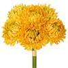 Arborus Bouquet di fiori autunnali giallo crisantemo fiore per centrotavola da | 3 crisantemi artificiali in seta, fiori autunnali, bouquet di fiori autunnali, fiori autunnali per vasi, camino
