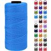 LEREATI Cordino per Borse Uncinetto Filo Macrame 1.5mm x 200m Macrame Corda Macramè Filo Colorata, Cordoncino per Borse a Uncinetto, Fai da Te, Arazzo da Parete (Blu lago)