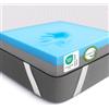 MKS Topper in gel 2 in 1 - Topper in schiuma gel 180 x 200 cm con sistema H3 e H4, a 10 strati, scarico della pressione, lati in rete e elastici - ideale per dormienti laterali, schiena e addominali