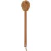 iFutniew Scopino per WC in versione moderna, testa in fibra di cocco naturale e manico in legno di faggio per bagno WC - robusto, pulizia profonda, spazzola per la pulizia del WC con gancio per