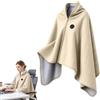 Generic Scialli Riscaldati For Donna Coperta Riscaldata USB Scialle Portatile (D) | 3 Livelli di Calore Regolabile e Riscaldamento Rapido, Cerniera for mantello riscaldata portatile USB, per Ufficio, Casa