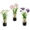 Flair Flower Mini fiori artificiali in vetro, decorazione per la primavera, primavera, Pasqua, decorazione pasquale, set da 3