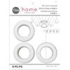 Dritz Occhielli per Tende in plastica, Diametro Interno, 2,5 cm, Confezione da 8, Colore: Bianco