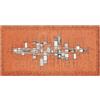GBiancheria Tappeto Cucina Antiscivolo Pixel by Suardi, Passatoia Lavabile Jacquard in Ciniglia, Made in Italy, Runner per Cucina Bagno Corridoio, Varie Misure e Colori (Arancio, 55x140 cm)