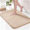 Exclusivo Mezcla Tappeto da Bagno, 50 x 80 cm, Assorbente e Antiscivolo | Asciugatura rapida, Lavabile in lavatrice, Morbido, Confortevole, Doccia, Cucina, Soggiorno, Decorazione, Beige