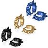 Flongo Rivetti orecchini punk rock, Orecchini a cerchio da uomo donna, Orecchini unisex in acciaio inox stile hip hop, 3 coppie