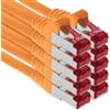 1aTTack.de 3.0m CAT6 Cavo di rete LAN RJ45 1000 Mbit, 10 pezzi - arancione | S-FTP, cavo patch Ethernet, cavo LAN, per router, switch, modem, DSL, Internet, Wi-Fi e patch panel
