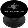 Bat Lover Gifts & Kitten Gifts & Hallowe Pipistrello carino | Halloween spettrale | Amante dei pipistrelli | Sky Kittens PopSockets PopGrip Adesivo