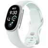 Fitbit Edge di Google: cassa argento lucido/cinturino grigio nebbia | Fitness tracker, coach di benessere, monitoraggio del sonno, display leggibile, batteria a ricarica rapida, Android e iOS
