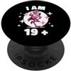 Divertente Outfit Per Il 20° Compleanno Ho 19 Anni, Dito Medio Da Fenicottero PopSockets PopGrip Adesivo