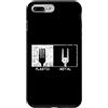 Delta12Designs Custodia per iPhone 7 Plus/8 Plus Plastica contro metallo - Segno della forcella delle corna