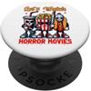 Let's Watch Horror Movies Popcorn Movies Guardiamo i film horror PopSockets PopGrip Adesivo