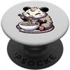 Cute Opossum Eating Ramen Noodles Anime Opossum Mangiare Ramen Noodles Carino Kawaii Anime Giapponese PopSockets PopGrip Adesivo