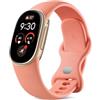 Fitbit Edge di Google: cassa oro champagne/cinturino sportivo rosa opaco | Fitness tracker, coach di benessere, monitoraggio del sonno, display leggibile, batteria a ricarica rapida, Android e iOS