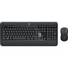 Logitech MK540 Advanced Combo Tastiera e Mouse Wireless per Windows | Layout ‎Francese AZERTY - Nero