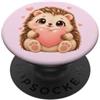 JustSweetDesignsHere Simpatico riccio, cuore, amante degli animali PopSockets PopGrip Adesivo