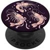 Ocean Botanicals & Wild Cute Coquette Pink Bow Gamberetti per gli amanti dei frutti di mare PopSockets PopGrip Adesivo
