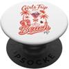 Girls Trip Beach Vacation 2027 Viaggio delle ragazze sulla spiaggia 2027 Vacanza tropicale PopSockets PopGrip Adesivo