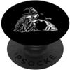 Funny Boop Witch Frog Nose Witchy Creepy Boop strega e rana divertente naso tocco raccapricciante umorismo di Halloween PopSockets PopGrip Adesivo