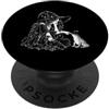 Funny Boop Witch Frog Nose Witchy Creepy Boop strega e rana divertente naso tocco raccapricciante umorismo di Halloween PopSockets PopGrip Adesivo