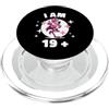 Divertente Outfit Per Il 20° Compleanno Ho 19 Anni, Dito Medio Da Fenicottero PopSockets PopGrip per MagSafe