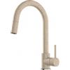 Franke Pola J Doccia Avena 115.0735.627 Miscelatore da Incasso Cucina Monocomando doccetta estraibile e canna alta girevole finitura Avena