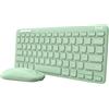 Trust Tastiera Trust Lyra con Mouse Wireless Usb Ottico 1200Dpi Verde [24943]