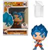 Funko Dragon Ball Z SSGSS Goku Kamehameha Metallic Pop Vinyl + Pop Protector
