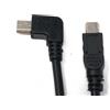 SYSTEM-S Cavo USB 2.0 20 cm adattatore mini B da spina ad angolo in nero