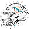 OEM Puzzle in legno, 500 pezzi, Miami Dolphins, 50x50 cm, prodotto sostenibile