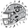 OEM Puzzle in legno, 500 pezzi, Las Vegas Raiders, 50x50 cm, prodotto sostenibile