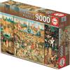 OEM Puzzle da 9000 pezzi - Il Giardino dei Piaceri - 214x118,5 cm - include la colla