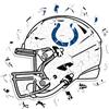 OEM Puzzle in legno a forma di casco degli Indianapolis Colts, 500 pezzi, prodotto in modo sostenibile