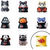 OEM Set di figure di Nyaruto Shippuden, 8 pezzi, mini-gatti, anime