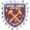 OEM Puzzle in legno con lo stemma del West Ham, 500 pezzi, formato grande, prodotto in modo sostenibile