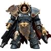 OEM Space Wolves Hvarl, action figure da collezione, lama rossa, scala 1/18, Warhammer 40k