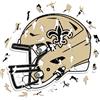 OEM Puzzle in legno del casco dei New Orleans Saints, 500 pezzi, prodotto in modo sostenibile