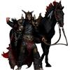 OEM Action figure di Bloodaxe con cavallo, altezza 17,8 cm, confezione da 2 pezzi, materiale: plastica, stile ispirato ai fumetti