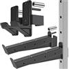 Merkloos Supporto squat con ganci a J - Bracci di sicurezza per spotter - 2 x 2 pollici e 3 x 3 pollici - Nero
