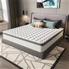 DEWINNER Materasso ibrido 160 x 200 x 30 cm con molle insacchettate e memory foam, 7 zone di comfort, durezza media, certificato Oeko-TEX, supporto perfetto e durata, materasso per adulti