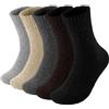MOSOTECH Calze Termiche Uomo Invernali - Imbottitura Spugna Interna Spessa, 5 paia Calzini Termici Morbidi e Caldi per Sportive Trekking Lavoro Indossare Tutti i Giorni, Regalo, Taglie 39-45