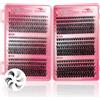 FADVAN Ciglia Finte Ciuffetti 30D+40D+50D+60D+80D+100D D Curl 8-16mm | Cluster Lashes 6 Modelos,Ciglia Finte Extension Fai Da Te,Lavorare, Festeggiare, Viaggiare