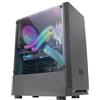 Mars Gaming MCN2, Case PC Gaming ATX, Finestra Laterale Completa, Griglia Anteriore, Design Doppia Camera, Ventola Posteriore 12cm, Nero