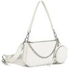 Mabecol Borsa Donna Piccola Spalla Mano Tracolla Minimal PU | Con Doppio Cinturino Regolabile E Stile Elegante, Ideale Per Ufficio, Viaggio, Shopping E Uso Quotidiano