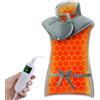 Ultralent Termoforo Elettrico per Schiena Collo e Spalle,60x108cm Termoforo Cervicale 6 Livelli di Calore, Spegnimento Automatico, Morbido Cotone Cristallino, Lavabile in Macchina-Grigio