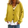 Mfhmom Cardigan Donna Oversize Lungo Scollo A V Lana Invernale Maglioncini Colori Sfumati Stampato Scozzese Leggera Maglia Elegante Autunno Norvegese Monopetto Golfino Con Bottoni Leggero Cappotto Giacche