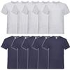 Fruit of the Loom T-shirt Scollo a V Uomo